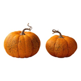Foam Pumpkin Decor (Set of 2) For Sale