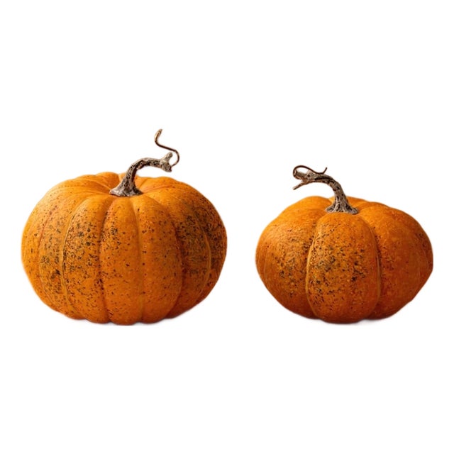 Foam Pumpkin Decor (Set of 2) For Sale