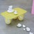 Medium-Height Candy Coffee Table with Plain Glass Top by Studio Berg For Sale - Image 10 of 15