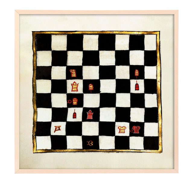 Gothic Reproduction Antique French Chess Art Prints - Set of 4, Unframed For Sale - Image 3 of 12