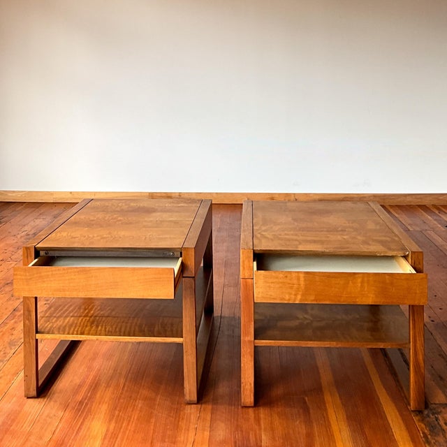 Mid 20th Century Founders Mid Century Teak Side Tables With Hidden Drawers For Sale In Portland, OR - Image 6 of 12