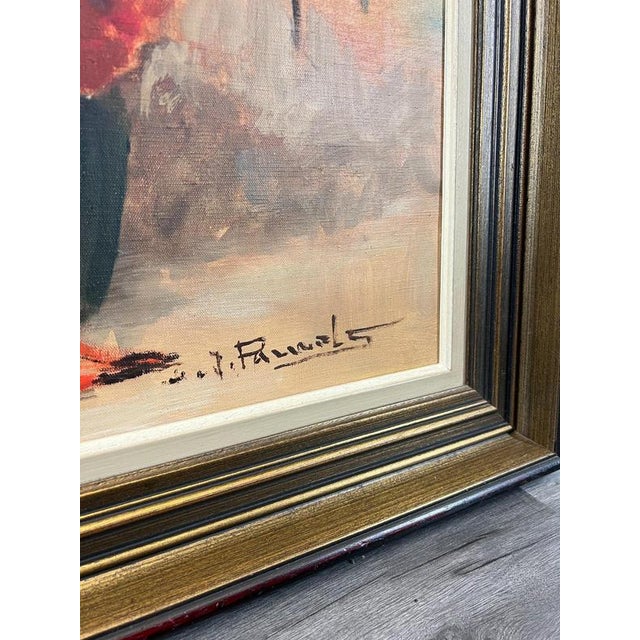 Unknown, Floral Still Life, Canvas, Framed For Sale - Image 9 of 11