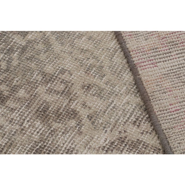 Textile Rug & Kilim’s Contemporary Abstract Rug in Taupe and Rust For Sale - Image 7 of 7