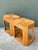 Vintage Rattan Hexagonal Night Stands - A Pair For Sale - Image 11 of 12