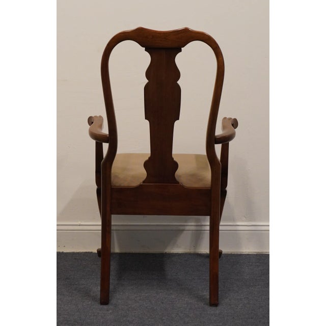 Pennsylvania House Traditional Queen Anne Style Cherry Splat Back Dining Arm Chair 11-3110 For Sale In Kansas City - Image 6 of 10