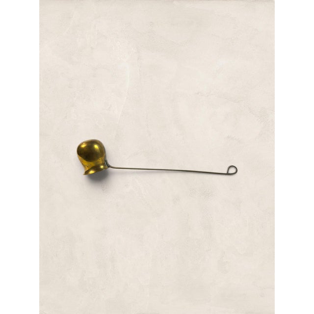 Metal Antique English Brass Rum Spirit Ladle For Sale - Image 7 of 8