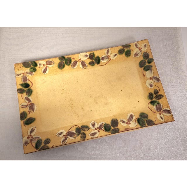 Beautiful vintage terra cotta platter, covered bowl and six condiment cups from Provence in the South of France. Hand...