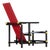 Red and Blue Chair attributed to Gerrit Thomas Rietveld for Gerard VS Groenekan 1975 For Sale