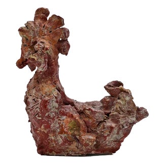 Sirio Pellegrini, Bird Sculpture, 1960s, Terracotta For Sale
