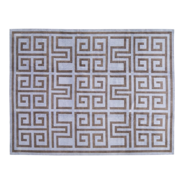 Contemporary Fine Modern Hand Knotted Wool Rug, 9x11'10 Chairish