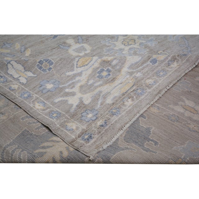 2020s Turkish Oushak Hand Knotted Wool Rug, 5'x7' For Sale - Image 5 of 5