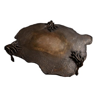 Pan Bronze Low Decorative Coffee Table by Emilie Lemardeley For Sale