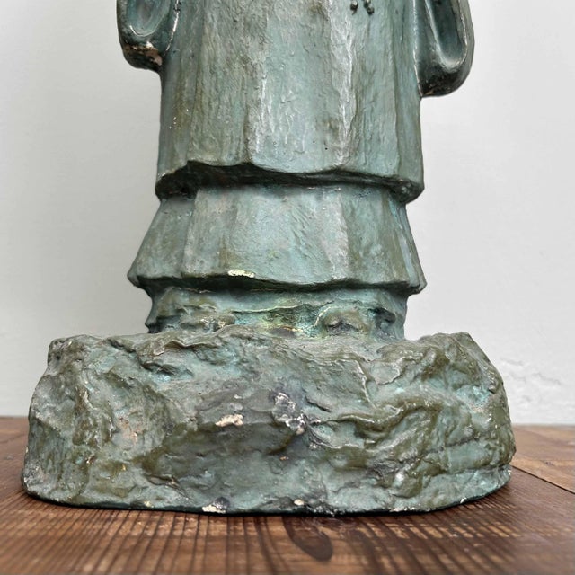 Shinran Buddhist Monk Statue, Taishō Period, Japan, 1920s For Sale - Image 12 of 18