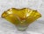 Mid-Century Modern Yellow Hand Blown Art Glass Ruffled Centerpiece Bowl by Matt McBride For Sale - Image 3 of 11