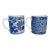 Mid 20th Century Mid Century Takahashi San Francisco Blue and White Beverage Mugs For Sale