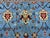 Textile Blue Sultani Wool Area Rug With Persian Floral Design, 6'6" X 9'10" For Sale - Image 7 of 14