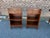 Pair of Frederal Style Bowfront Mahogany 1 drawer Nightstands by Rway Furniture Dovetail joint construction, 1 drawer on...