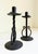 1930s Spanish Revival Wrought Iron Candlesticks, a Pair For Sale In Sacramento - Image 6 of 9