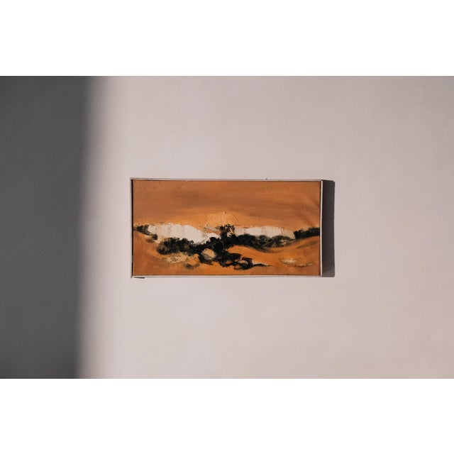 Roger Clamagirand, Sunset, 1950s, Oil Painting on Canvas, Framed For Sale - Image 10 of 10