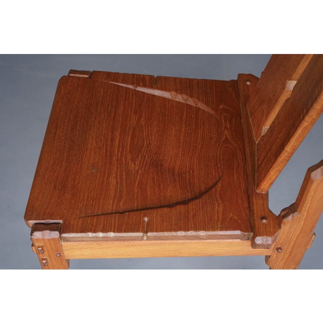 Brown Dutch Traditionalist Amsterdam School Side Chairs by Alexander Kropholler, 1930s, Set of 2 For Sale - Image 8 of 18