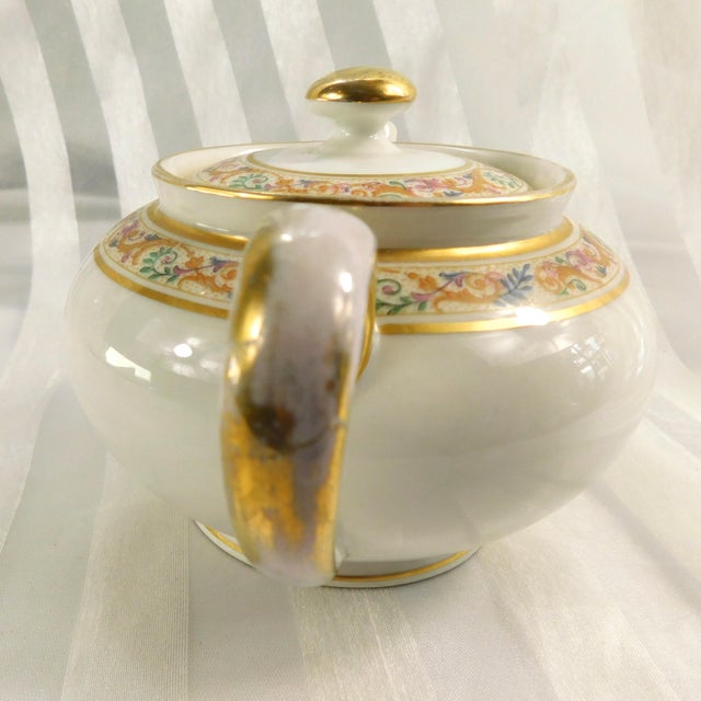 1900s Bernardaud Limoges Chocolate Pot, Teapot and Sugar & Creamer Set - Set of 4 For Sale - Image 12 of 14