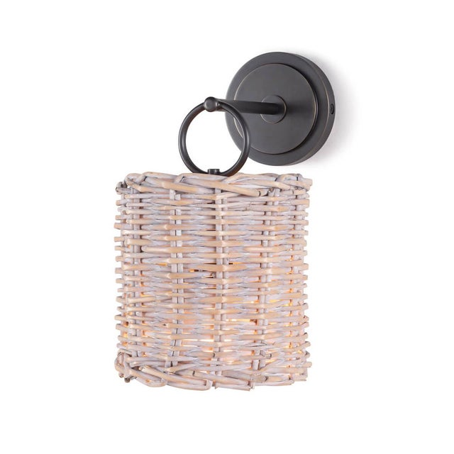 Metal Regina Andrew Nantucket Sconce in Oil Rubbed Bronze For Sale - Image 7 of 7