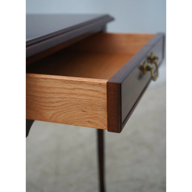 Quality Mahogany 1 Drawer Nightstand or End Table For Sale - Image 4 of 12