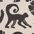Contemporary SAMPLE - Schumacher Call Of The Jungle Fabric In Black For Sale - Image 3 of 5