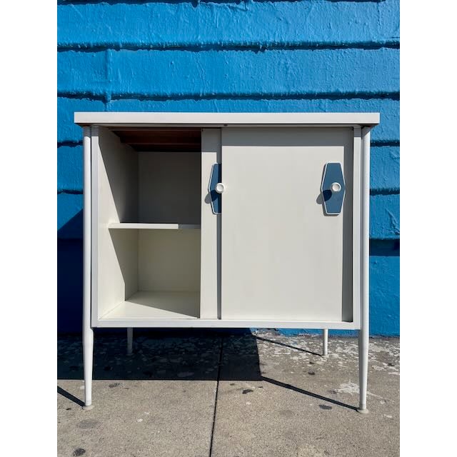 Paper 1950's Storage Cabinet Att. To Vista of California For Sale - Image 7 of 11