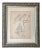 Antique 19th C. Drawing of an Angel Dated 1885 For Sale
