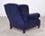 Ralph Lauren English New Bohemian Artist’s Chair in Blue Velvet For Sale - Image 10 of 18
