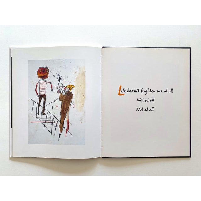 " Life Doesn't Frighten Me " Vintage 1993 First Edition Hardcover Jean Michel Basquiat & Maya Angelou Book For Sale - Image 10 of 12