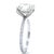 2020s 18ct White Gold Round Brilliant Cut Diamond Ring 4.42ct 5.42g, Size 6.75 For Sale - Image 5 of 9