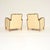 Art Deco Swedish Leather and Satin Birch Armchairs, 1930s, Set of 2 For Sale - Image 4 of 13