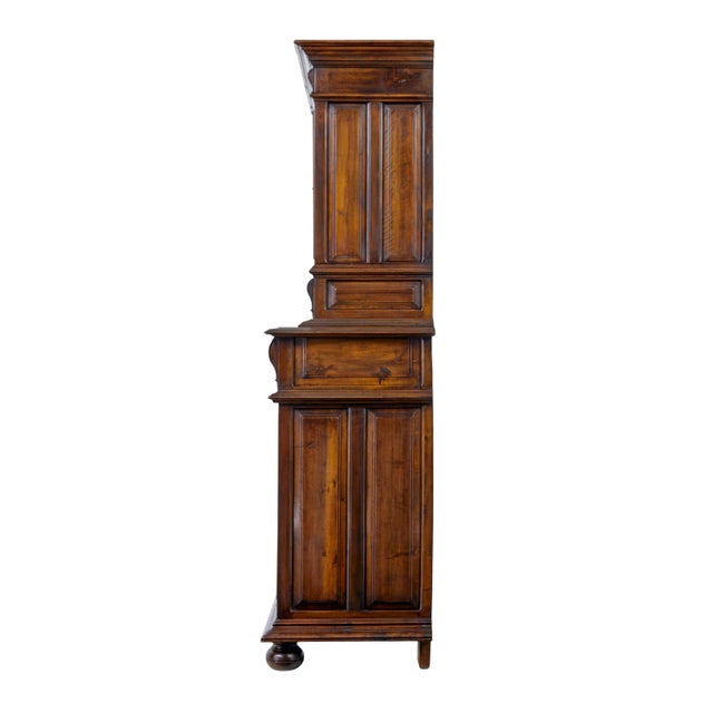 Mid 19th Century Carved Walnut Italian Cabinet, 1850s For Sale - Image 10 of 12