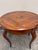 Acquisitions for Henredon Round Parquetry Pull-Out Side Table For Sale - Image 10 of 12
