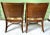 Vintage Bamboo and Rattan Dining Host Chairs - Upholstered Seats For Sale - Image 4 of 12