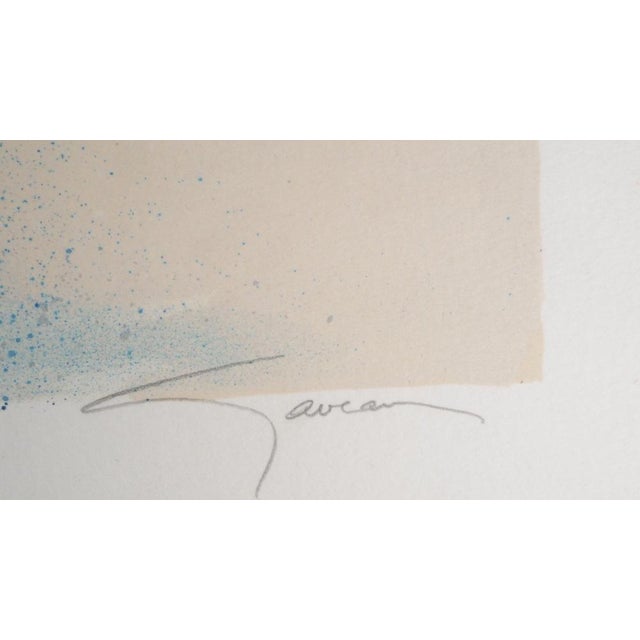 Claude Gaveau, Snowy Landscape at Night, Lithograph For Sale - Image 5 of 6