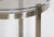 Metal Mid 20th Century European Nickeled Steel Round Tinted Glass Bar Cart For Sale - Image 7 of 9