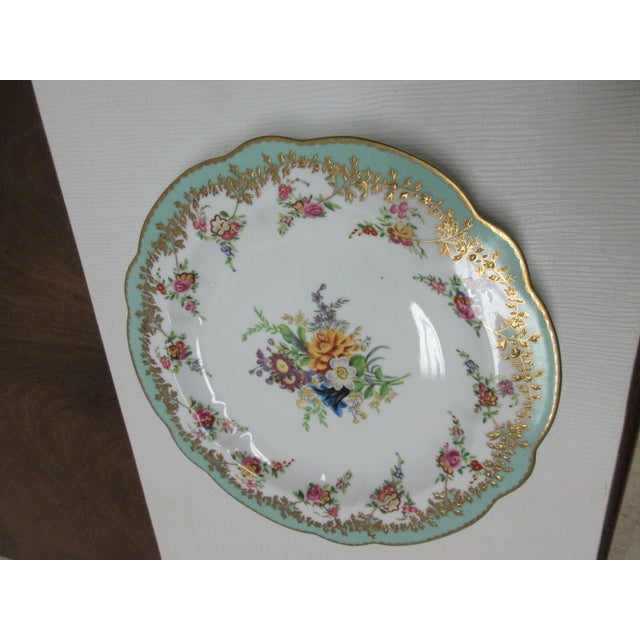Asian 1980s Chelsea House Decorative Floral Design Dining Plate Asian Inspired Yellow For Sale - Image 3 of 9