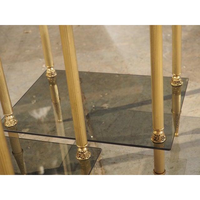 Metal Pair of Maison Baguès Style Side Tables From France, 1970s For Sale - Image 7 of 18