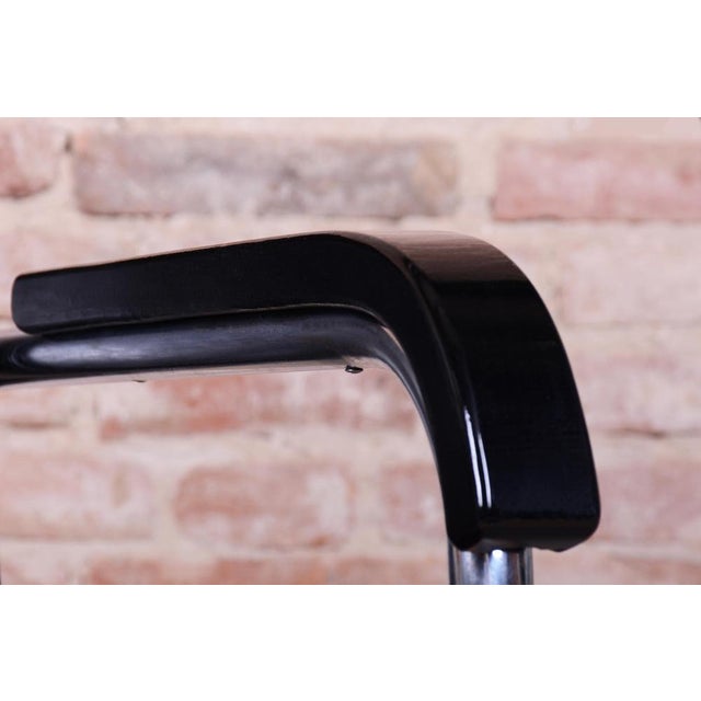 Bauhaus Armchair in Chrome and Leather from Hynek Gottwald, Czech, 1930s For Sale - Image 10 of 15