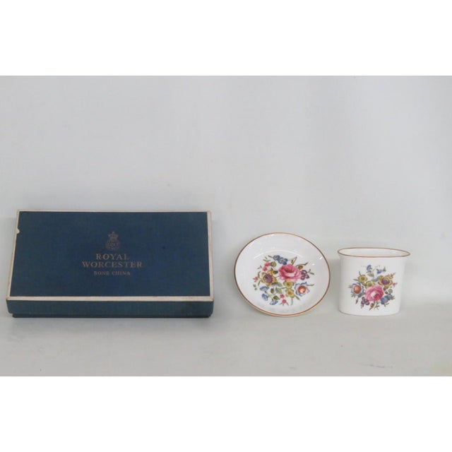 Royal Worcester Bone China 2pc Box Set Bournemouth Pin Dish and Posy Vase 4954b For Sale In Miami - Image 6 of 14