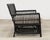Black Palecek Art Deco Style Rattan Pencil Reed Settee For Sale - Image 8 of 18