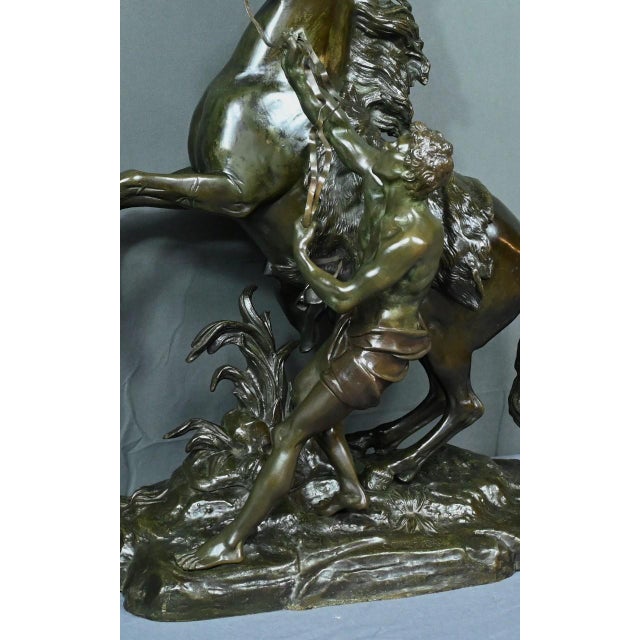 After Coustou, The Horse of Marly, Early 20th Century, Large Bronze For Sale - Image 11 of 18