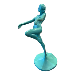 Early 20th Century Frankart Bronze Figure Green