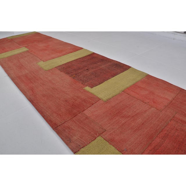 1960s Anatolian Decorative Wool Runner For Sale - Image 9 of 10