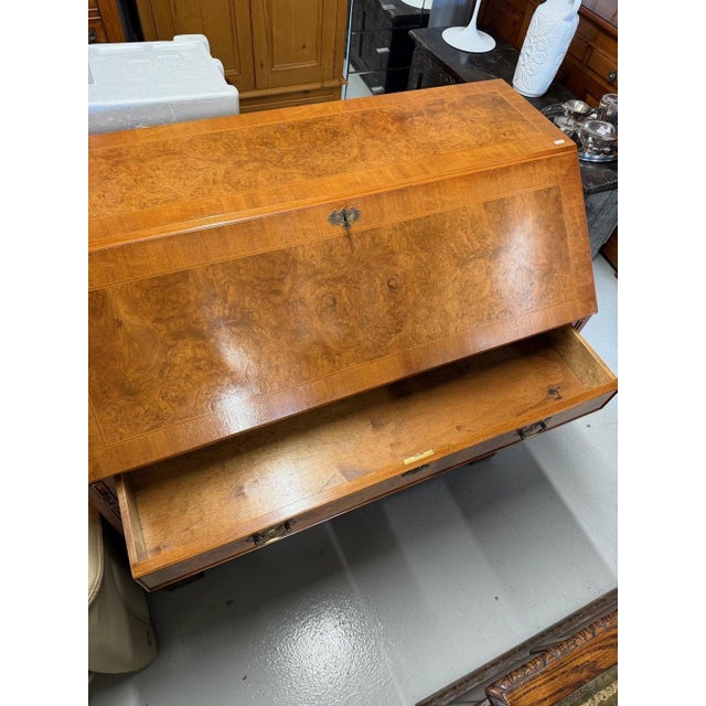 Wood Vintage Walnut Secretaire, 2000s For Sale - Image 7 of 8