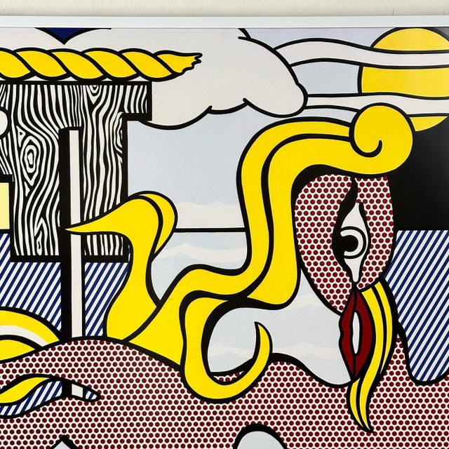 Roy Lichtenstein Figures in Landscape Pop Art Offset