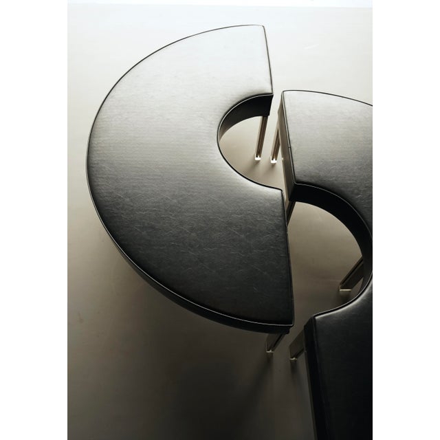 Mid-Century Round Modernist Benches, 1960s, Set of 2 For Sale - Image 14 of 15